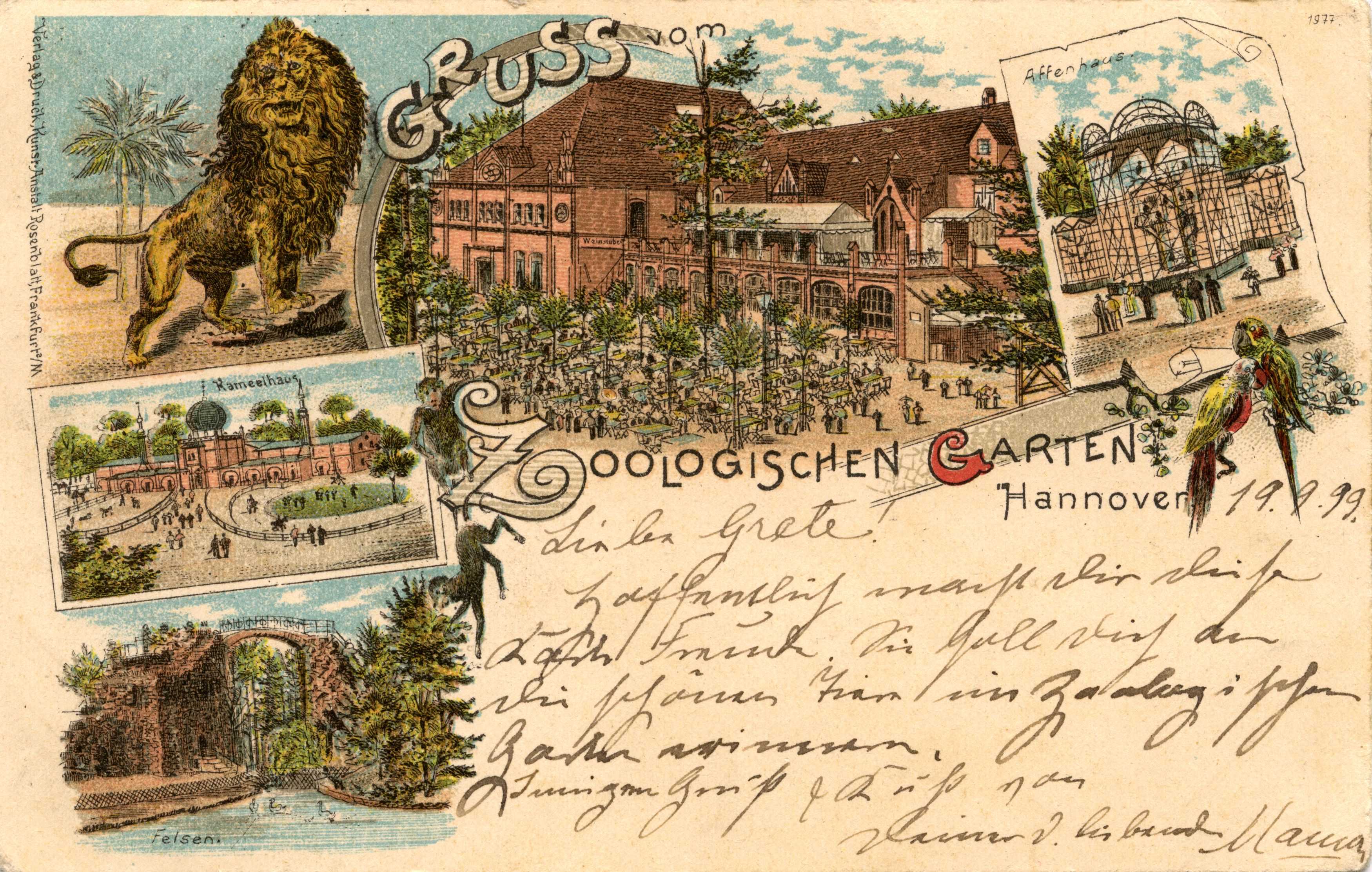 Die Naturhistorische Gesellschaft begann in den 1860er Jahren mit der Planung eines Zoologischen Gartens für Hannover. 1862 wurde hierfür ein Aktienverein gegründet. Er betrieb den Zoo nach der Eröffnung am 4.5.1865.